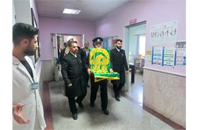 در روز شنبه ۱۳ اردیبهشت‌ماه ۱۴۰۴، فضای بیمارستان شهید دکتر چمران شهرستان کنگاور با حضور پرچم متبرک حرم مطهر حضرت علی‌بن‌موسی‌الرضا علیه‌السلام، عطر معنویت و حال و هوای حرم رضوی را تجربه کرد